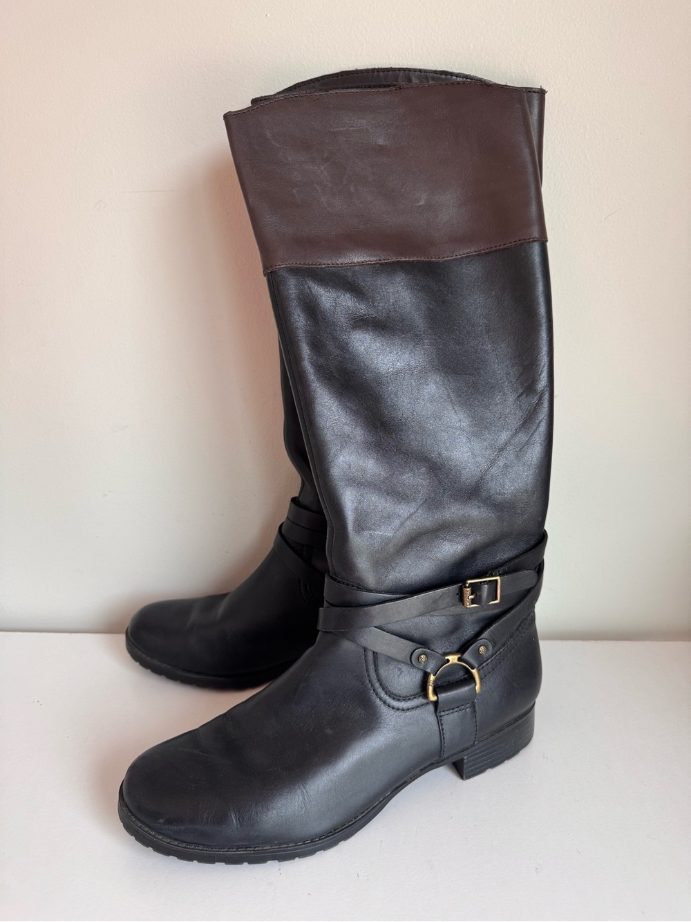 Lauren Ralph Lauren Women’s 8 Savion 16” Riding Leather Boots Classic Equestrian